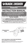 Black & Decker PF260 User's Manual
