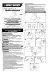 Black & Decker CWV9608 User's Manual