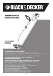 Black & Decker Trimmer GH3000 User's Manual
