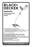 Black & Decker GH3000R User's Manual