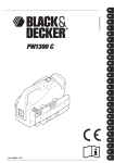 Black & Decker PW1300 User's Manual
