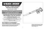 Black & Decker LSW20 User's Manual