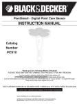 Black & Decker PCS10 User's Manual