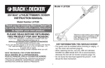 Black & Decker Edger LST220 User's Manual