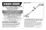 Black & Decker Edger LST136 User's Manual