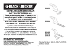 Black & Decker GSL35 User's Manual