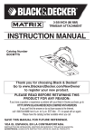 Black & Decker bdcmtts User's Manual