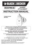 Black & Decker BDCMTS User's Manual