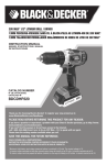 Black & Decker BDCDHP220 User's Manual