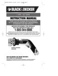 Black & Decker 1 VPX 90520983 Instruction Manual