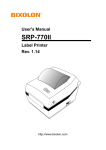 BIXOLON SRP-770II User's Manual