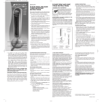 Bionaire BT45RI User's Manual