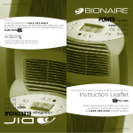 Bionaire BFH3410 User's Manual