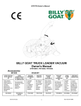 Billy Goat TR1204L User's Manual