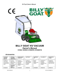 Billy Goat KV650HFB User's Manual