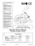 Billy Goat HTR1803VEU User's Manual