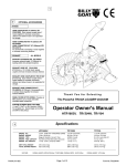 Billy Goat HTR1803V User's Manual