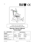 Billy Goat FM3301INE User's Manual