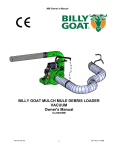 Billy Goat DL2500SMM User's Manual