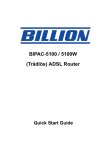 Billion Electric Company BIPAC-5100W User's Manual
