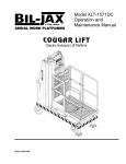 Bil-Jax 1571DC User's Manual