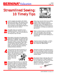 Bernina Garment Sewing User's Manual