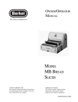 Berkel BK46706 User's Manual