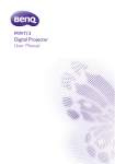 BenQ Projector MW712 User's Manual