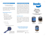 BENDIX BW2916 User's Manual