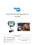 BENDIX BW2867 User's Manual