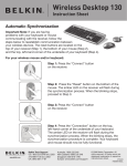 Belkin WIRELESS DESKTOP 130 User's Manual