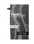 Belkin PUREAV F9G1033-12 User's Manual
