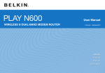 Belkin PLAY N600 User's Manual