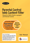 Belkin Parental Control Web Content Filter User's Manual