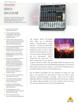 Behringer XENYX QX1222USB Product Information