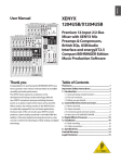 Behringer 1204USB User's Manual