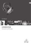 Behringer Ultrapar UP1200 User's Manual