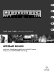 Behringer ULTRABASS BX2000H Quick Start Guide