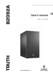 Behringer TRUTHB2092A User's Manual