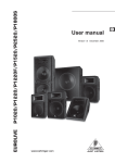 Behringer P1020 User's Manual