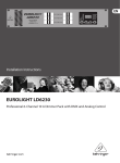 Behringer Eurolight LD6230 Installation Instructions