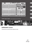 Behringer Eurolight LC2412 Quick Start Guide