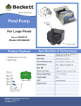 Beckett Water Gardening G535AG20 User's Manual