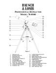 Bausch & Lomb 78-0040 User's Manual