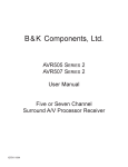 B&K AVR507 User's Manual