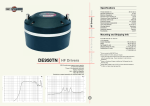 B&C Speakers DE950TN User's Manual