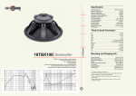 B&C Speakers 18TBX100 User's Manual