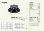 B&C Speakers 12PLB76 User's Manual