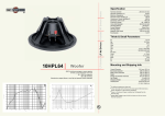 B&C Speakers 10HPL64 User's Manual