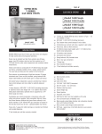 Bakers Pride Oven Y-600 User's Manual